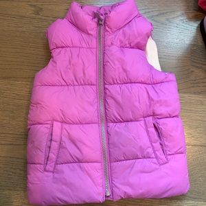purple puffer vest. new without tags. so cute!